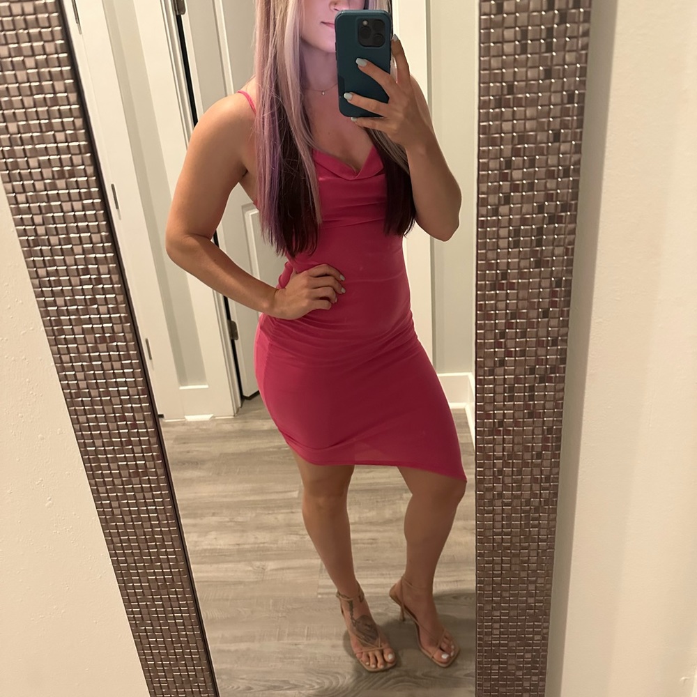 High Low Pink dress Livi By Olivia Rae